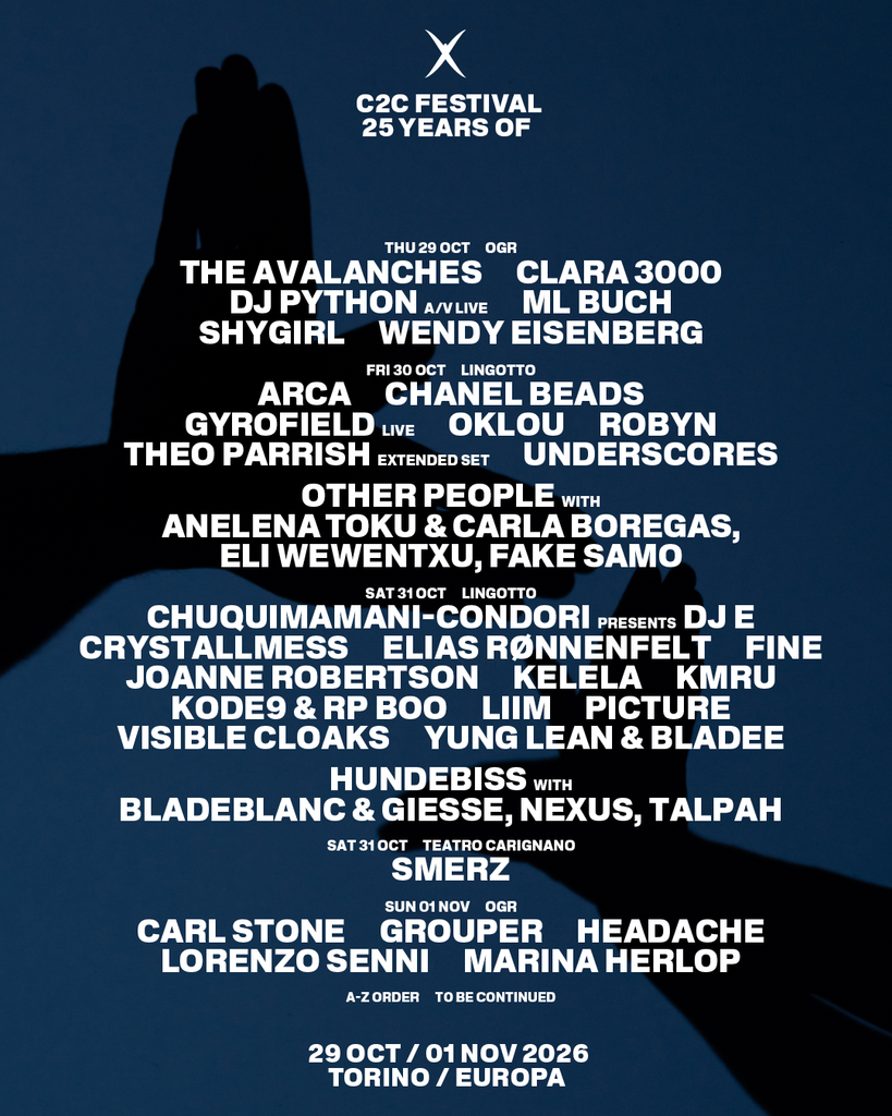 C2C Festival 2026: venticinque anni di avanguardia sonora, da Torino verso il mondo